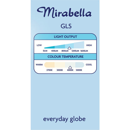 Mirabella LED GLS BC 11W 1000lm Cool White 2 pack
