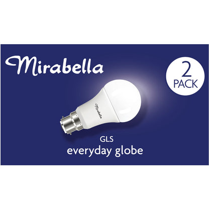 Mirabella LED GLS BC 11W 1000lm Cool White 2 pack