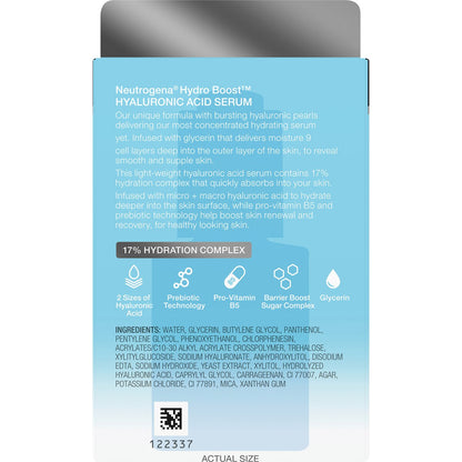 Neutrogena Hydro Boost Hyaluronic Acid Face Serum 30ml