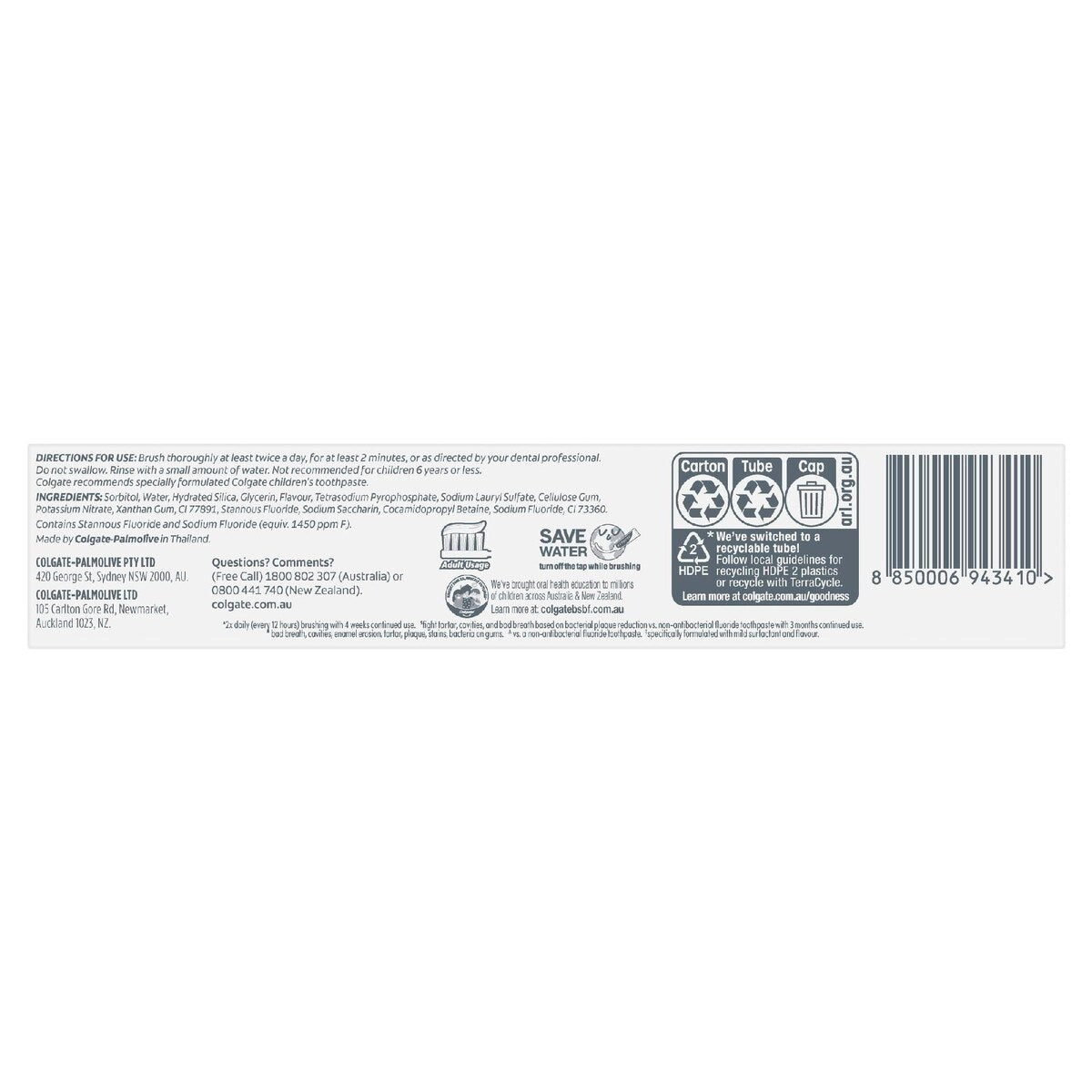 Colgate Total Toothpaste Gum Care Whole Mouth Health 200g