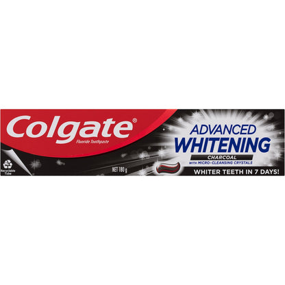 Colgate Advanced Whitening Toothpaste Charcoal 180g