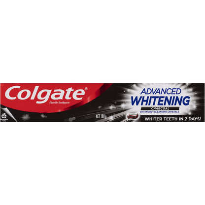 Colgate Advanced Whitening Toothpaste Charcoal 180g