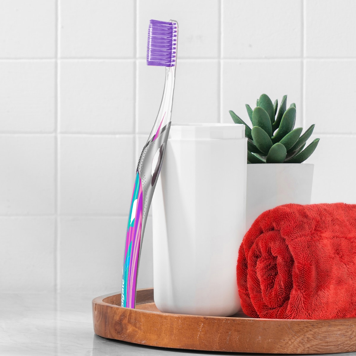 Colgate Toothbrush Slim Soft Advanced Designer Ultra Soft 3 Pack