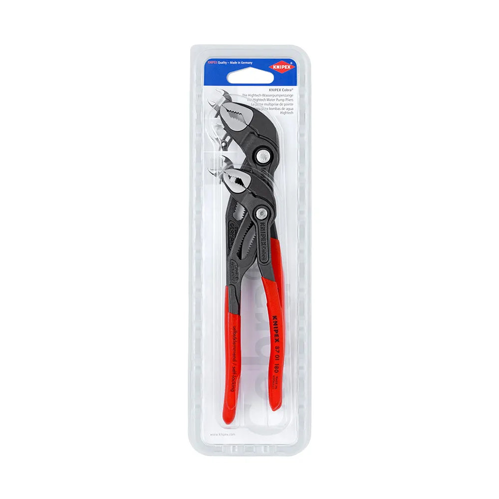 KNIPEX 180 250mm Cobra Multigrip Plier - 2 Piece 003120V01