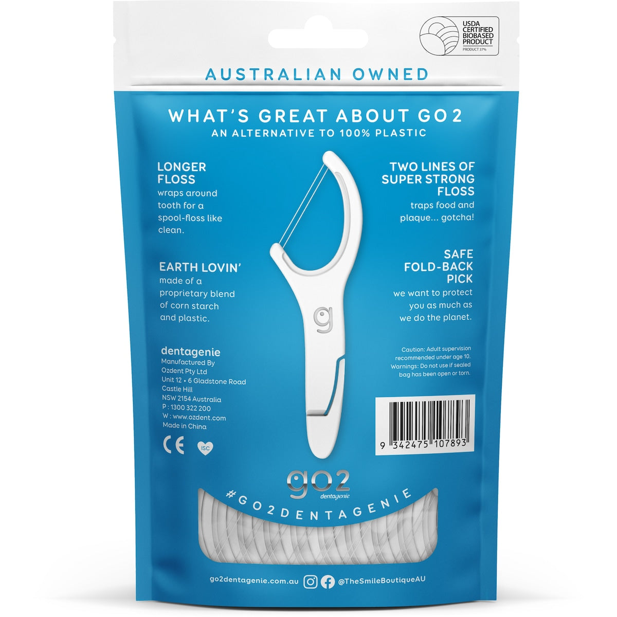 Go2 Dentagenie Double Floss Picks 35 Pack