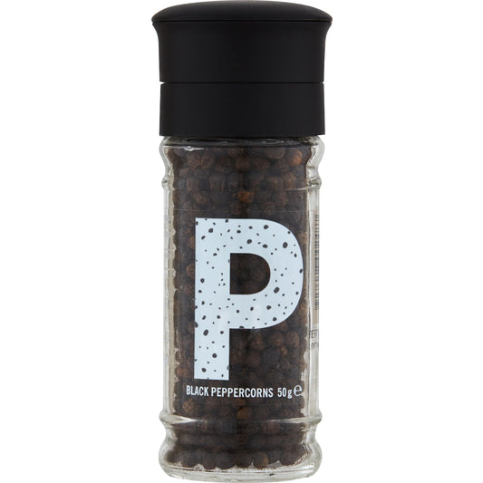 Natural Black Peppercorn Ceramic Grinder 50g