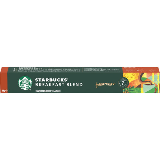 Starbucks By Nespresso Breakfast Blend Coffee Pods 10 Pack