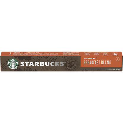 Starbucks by Nespresso Breakfast Blend Coffee Pods Capsules 10 Pack
