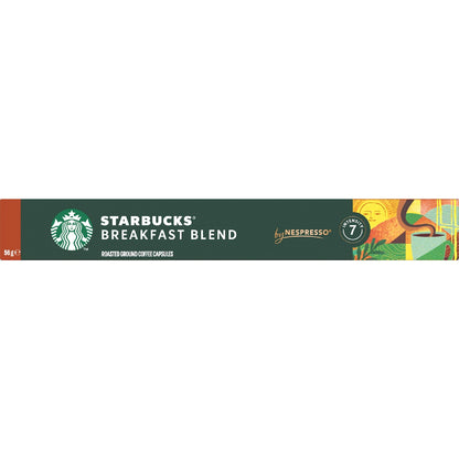 Starbucks By Nespresso Breakfast Blend Coffee Pods 10 Pack