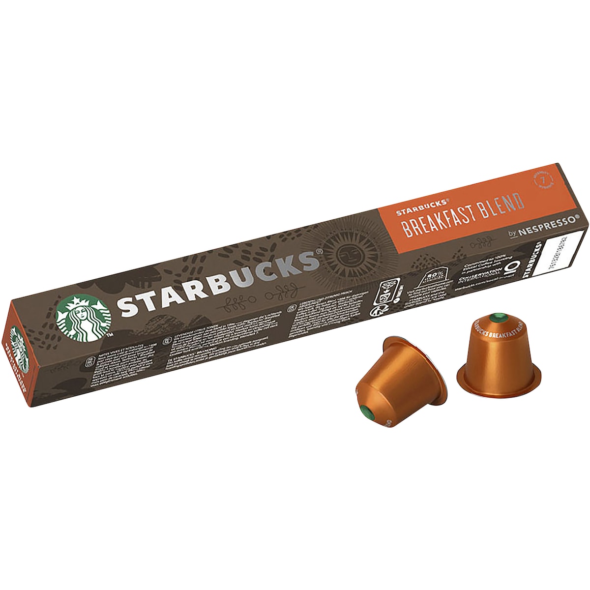 Starbucks By Nespresso Breakfast Blend Coffee Pods 10 Pack