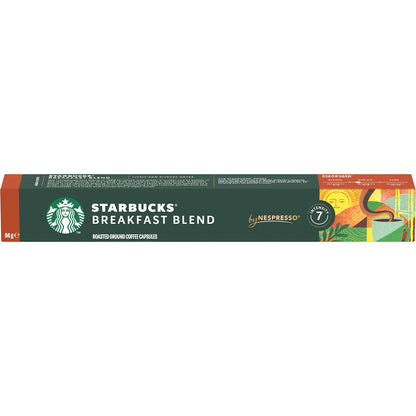 Starbucks by Nespresso Breakfast Blend Coffee Pods Capsules 10 Pack