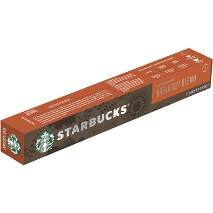 Starbucks By Nespresso Breakfast Blend Coffee Pods 10 Pack