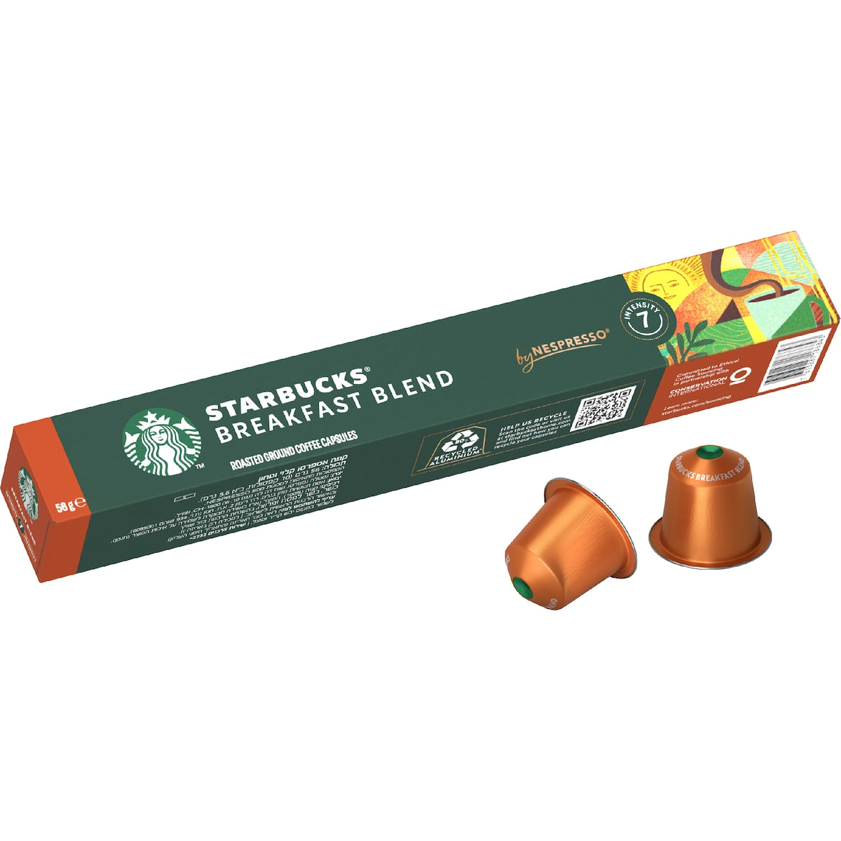 Starbucks By Nespresso Breakfast Blend Coffee Pods 10 Pack