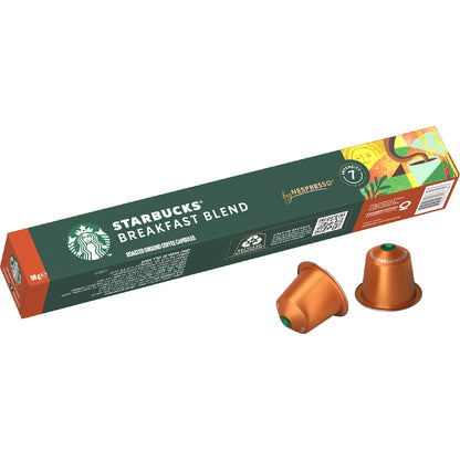 Starbucks By Nespresso Breakfast Blend Coffee Pods 10 Pack
