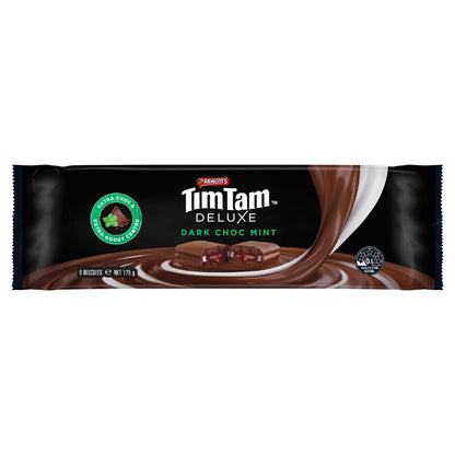 Arnotts Tim Tam Deluxe Dark Choc Mint Chocolate Biscuits 175g