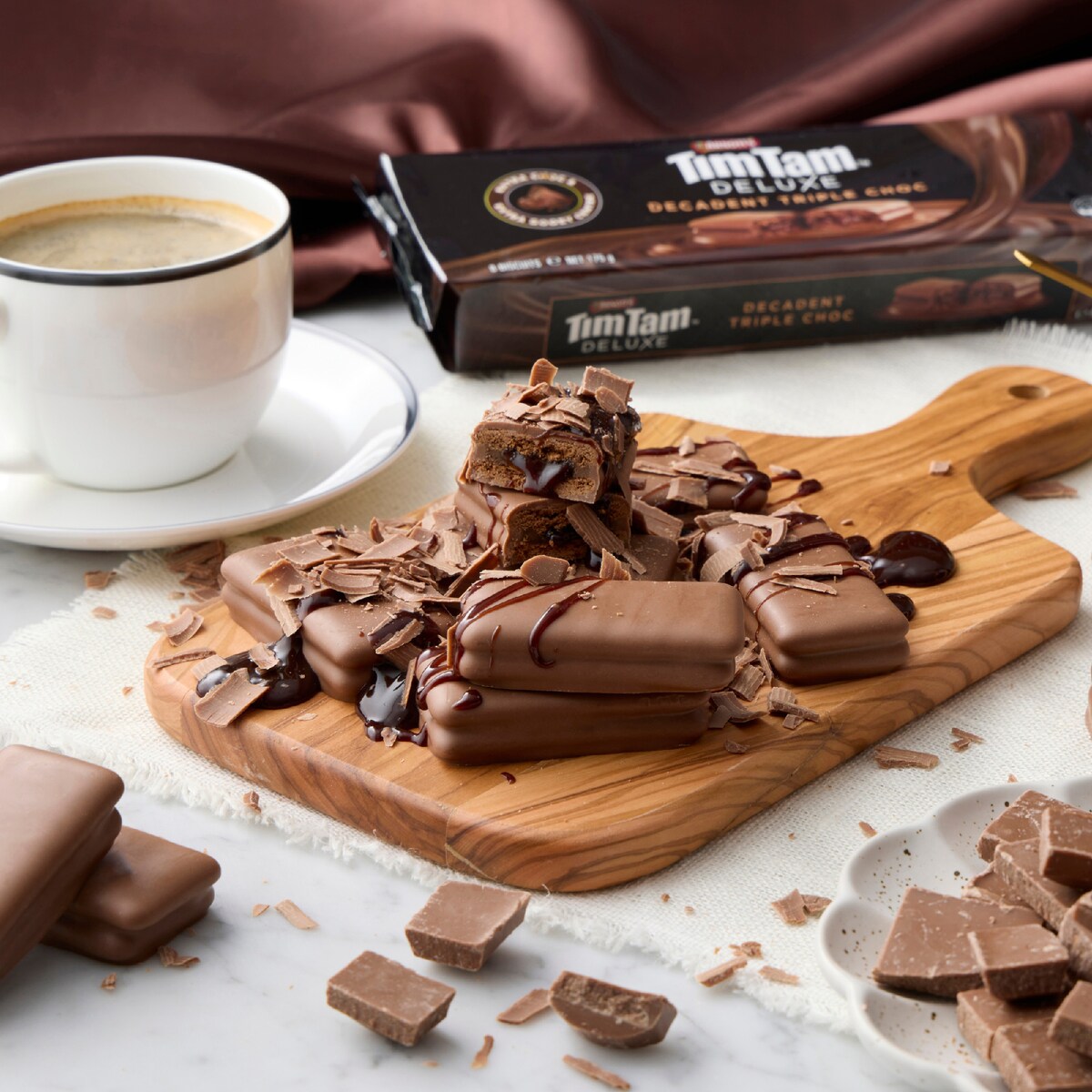 Arnotts Tim Tam Deluxe Decadent Triple Choc Biscuits 175g