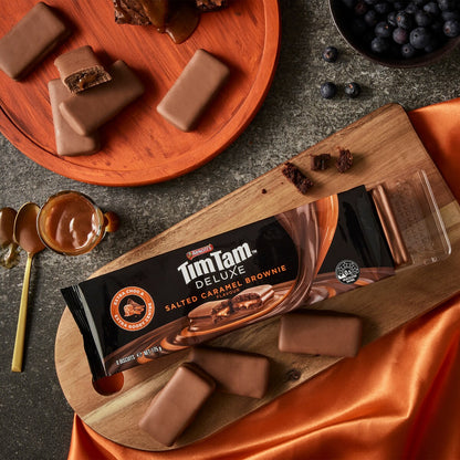 Arnott's Tim Tam Deluxe Salted Caramel Brownie Chocolate Biscuits 175g