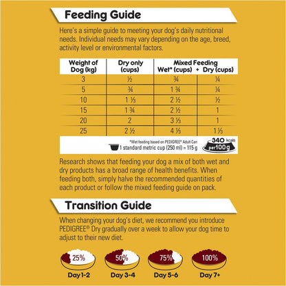 Pedigree Adult Small Breed Dry Dog Food With Real Beef & Veggies 2.5kg