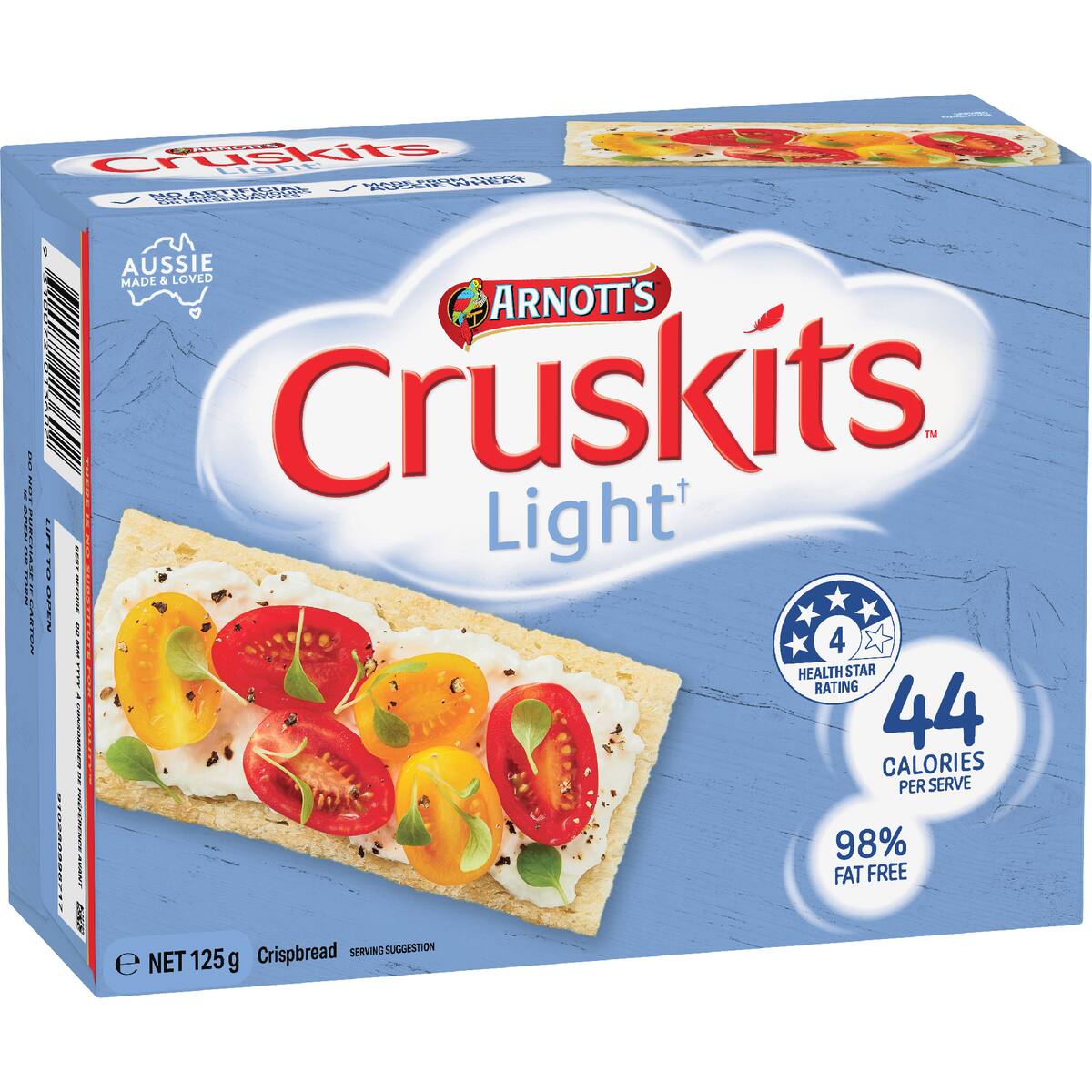 Arnott's Cruskits 98% Fat Free Crispbreads 125g