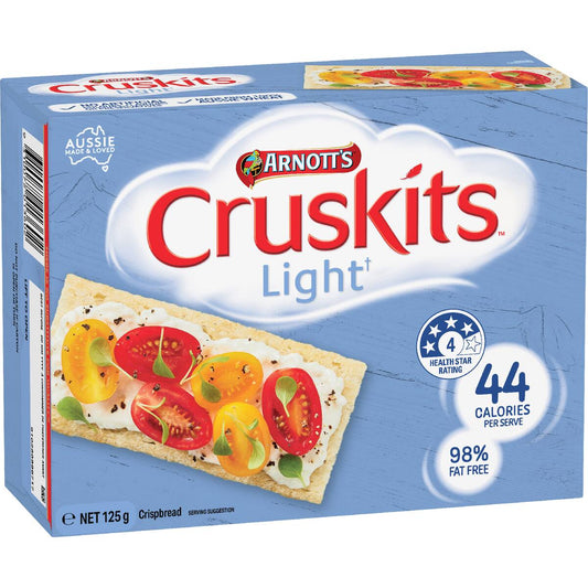 Arnott's Cruskits 98% Fat Free Crispbreads 125g