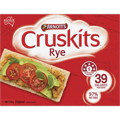 Arnott's Cruskits Rye Crispbreads 125g