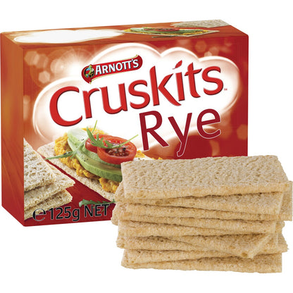 Arnott's Cruskits Rye Crispbreads 125g