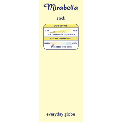 Mirabella LED Stick T45 11W 1055lm Edison Screw Warm White Globe each