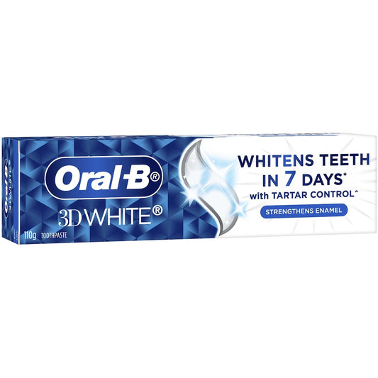 Oral-b 3d White Strengthens Enamel Whitening Toothpaste 110g