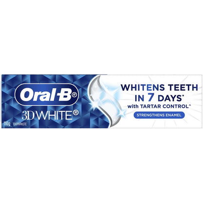 Oral-b 3d White Enamel Strong Whitening Toothpaste 110g