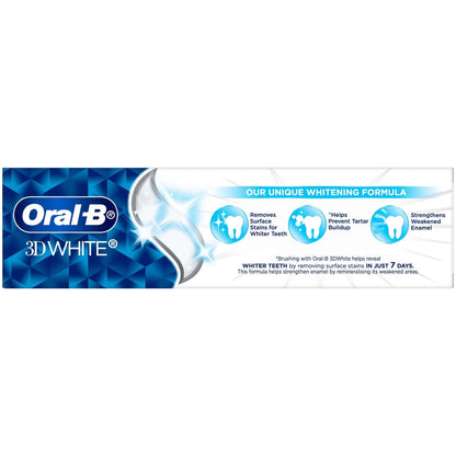Oral-b 3d White Strengthens Enamel Whitening Toothpaste 110g