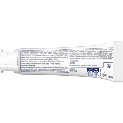 Oral-b 3d White Strengthens Enamel Whitening Toothpaste 110g