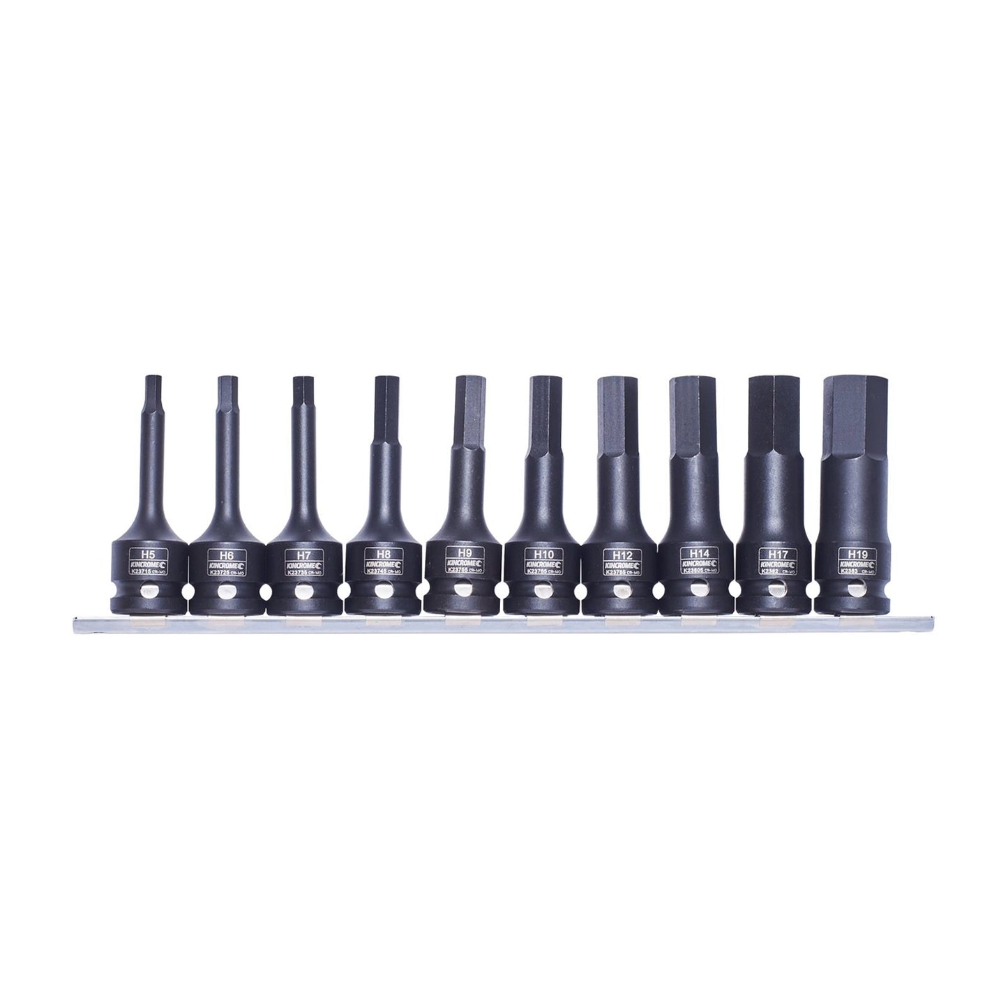 Kincrome 1/2" Drive Socket Hex Rail Set - 10 Piece