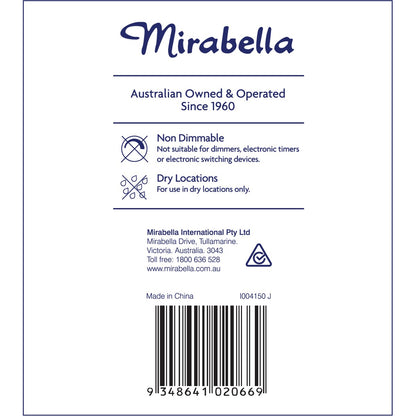 Mirabella Gls Es 11W 1000Lm 4000K Cw 2 pack