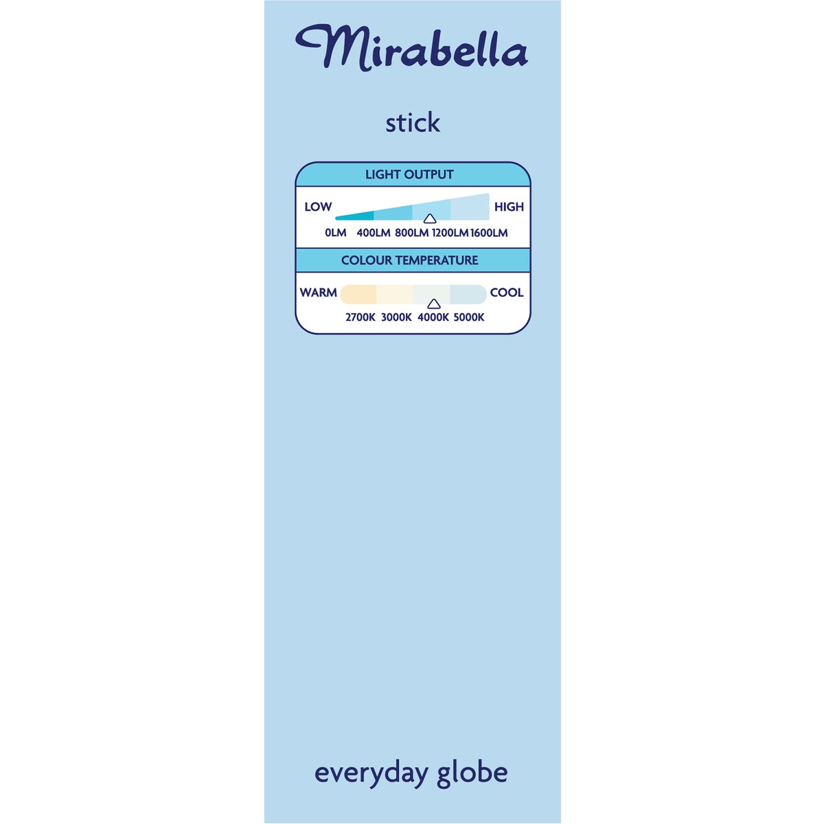 Mirabella LED Stick T45 11W 1055lm Edison Screw Cool White Globe each