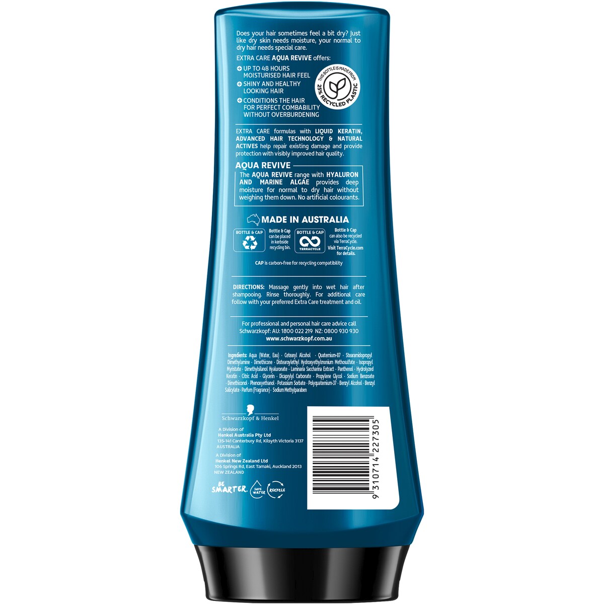 Schwarzkopf Extra Care Moisturising Conditioner For Dry Hair 400mL