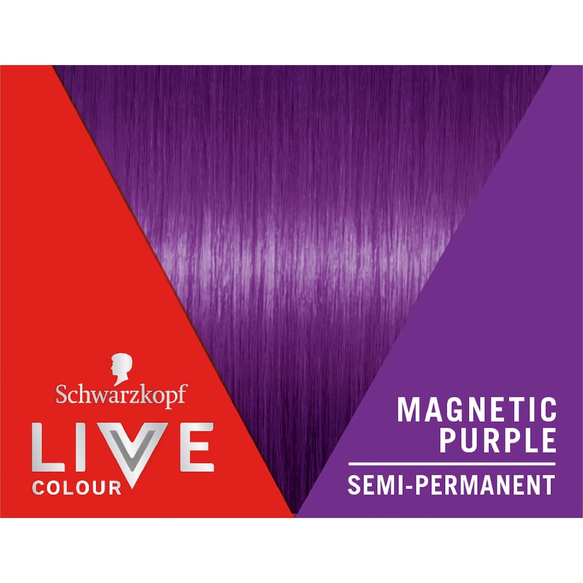 Schwarzkopf Live Colour Hair Dye Semi Permanent Magnetic Purple Each