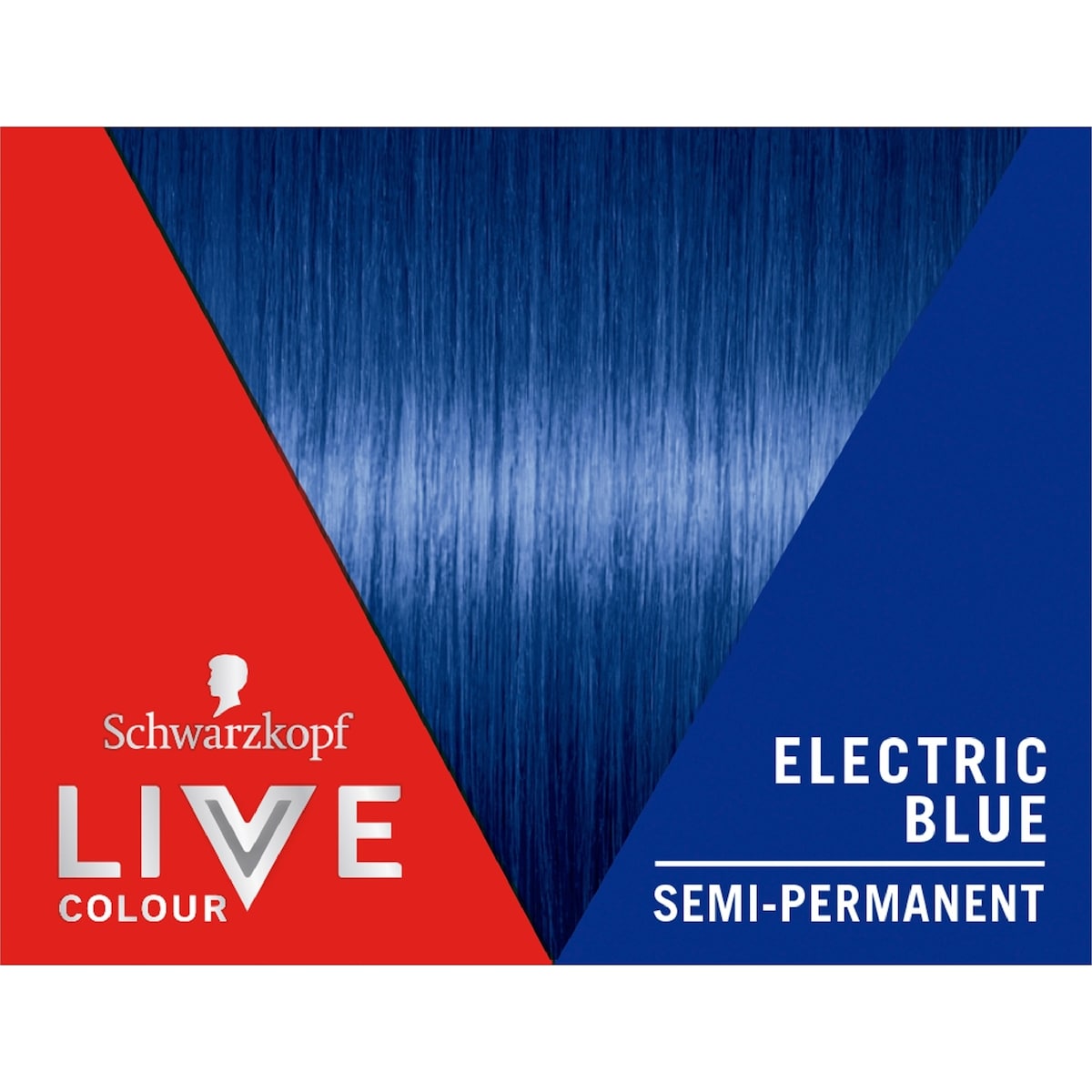 Schwarzkopf Live Colour Hair Dye Semi Permanent Electric Blue Each