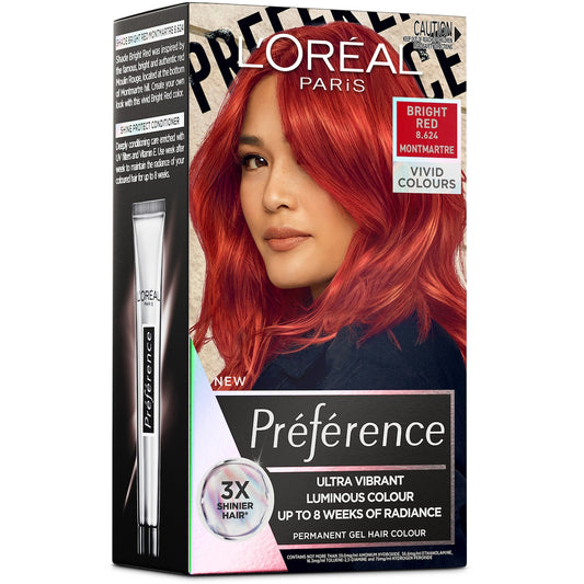 Loreal Paris Paris Preference Ultra Vibrant Hair Colour Bright Red Each