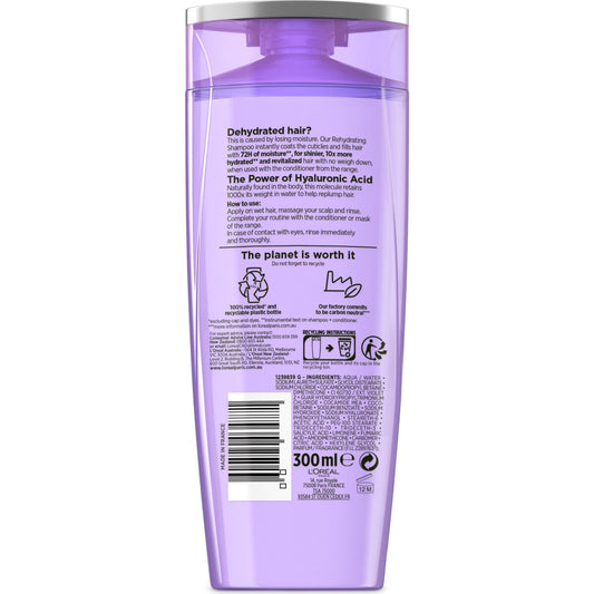L'oreal Paris Elvive Hyaluron Plump Moisture Filling Shampoo 300ml