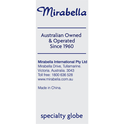 Mirabella Appliance Oven Clear Globe SES 15W 2 pack
