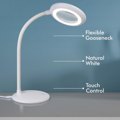 Verve Design Luka Magnifying Desk Lamp - 128 x 215mm