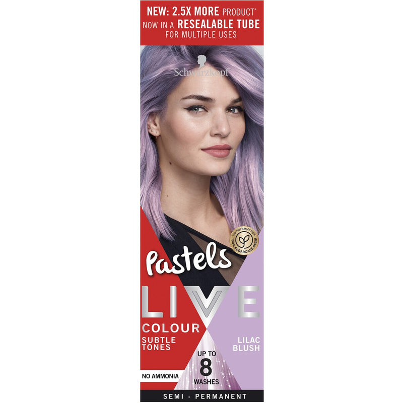 Schwarzkopf Live Colour Purple Hair Dye Lilac Blush Semi Permanent each