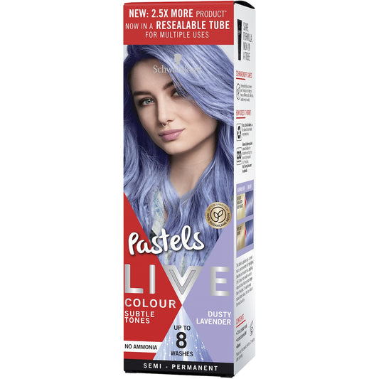 Schwarzkopf Live Colour Blue Hair Dye Dusty Lavender Semi Permanent each