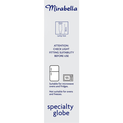 Mirabella Tubular SES 40W Clear Light Globe - 2 pack