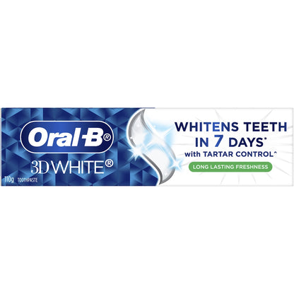 Oral-b 3d White Long Lasting Fresh Whitening Toothpaste 110g