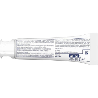 Oral-b 3d White Long Lasting Fresh Whitening Toothpaste 110g