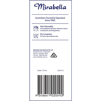 Mirabella LED GU10 5.5W 500lm Cool White Light Globe 2 pack