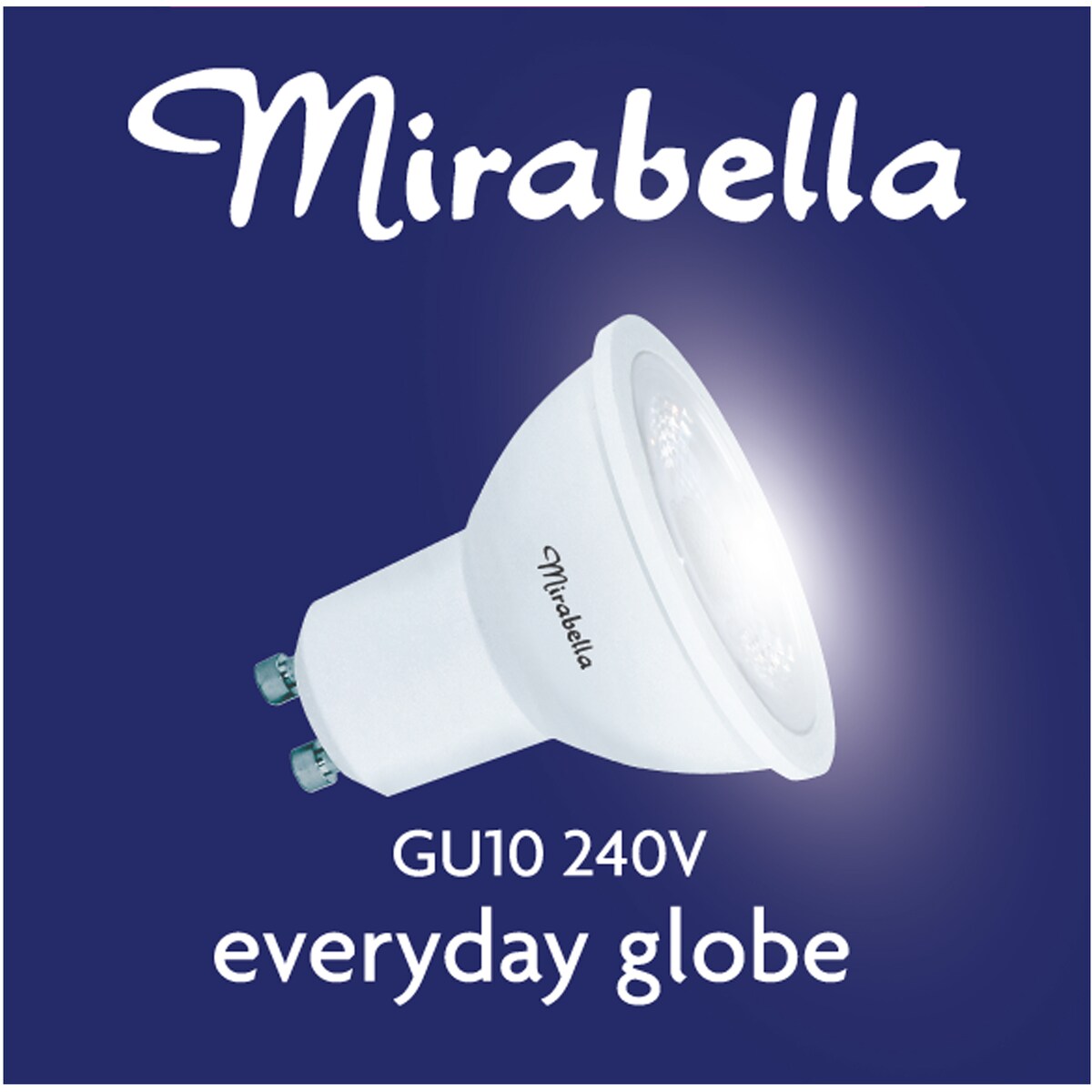 Mirabella LED GU10 5.5W 500lm Cool White Light Globe 2 pack
