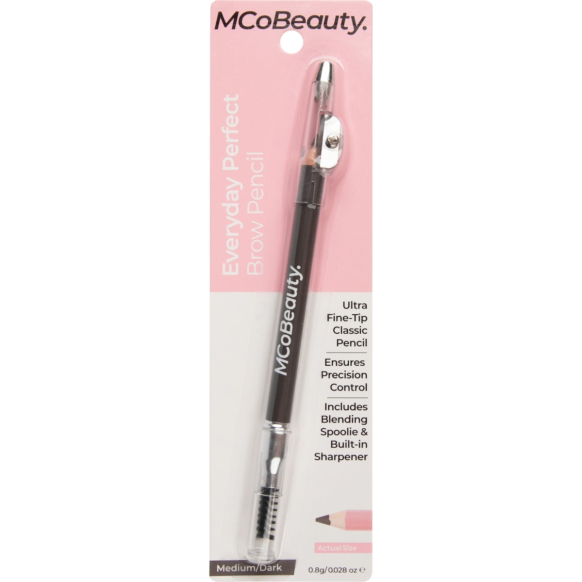 Mcobeauty Everyday Perfect Brow Pencil Medium/dark 0.8g