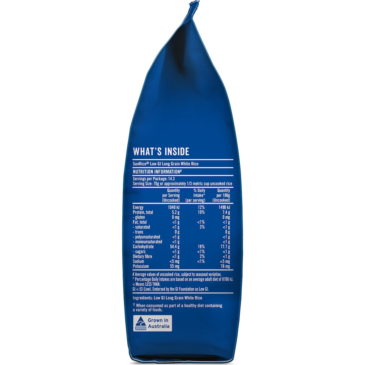Sunrice Low Gi White Rice 1kg
